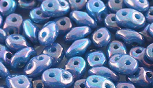 Бусины SUPERDUO MATUBO цвет 63030-15001, размер 2.5 х 5 мм, 10 гр
