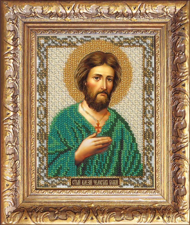 Вышивка бисером Икона Святой Алексий, арт. БИ-200-219