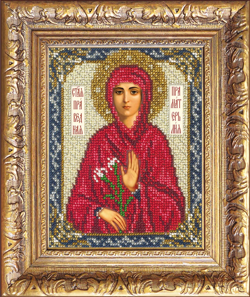 Вышивка бисером Икона Святая Лия, арт. БИ-200-226