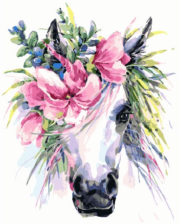 Картина по номерам Прекрасная лошадь (автор Фаенкова Елена), арт. PK19049