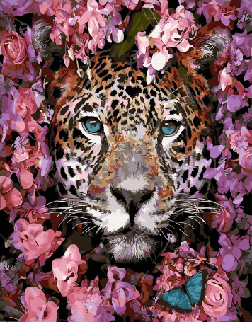 Картина по номерам Весенний леопард, арт. GX32400