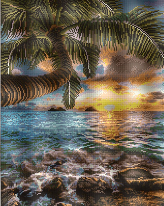 Алмазная мозаика Закат у моря, арт. GF2804