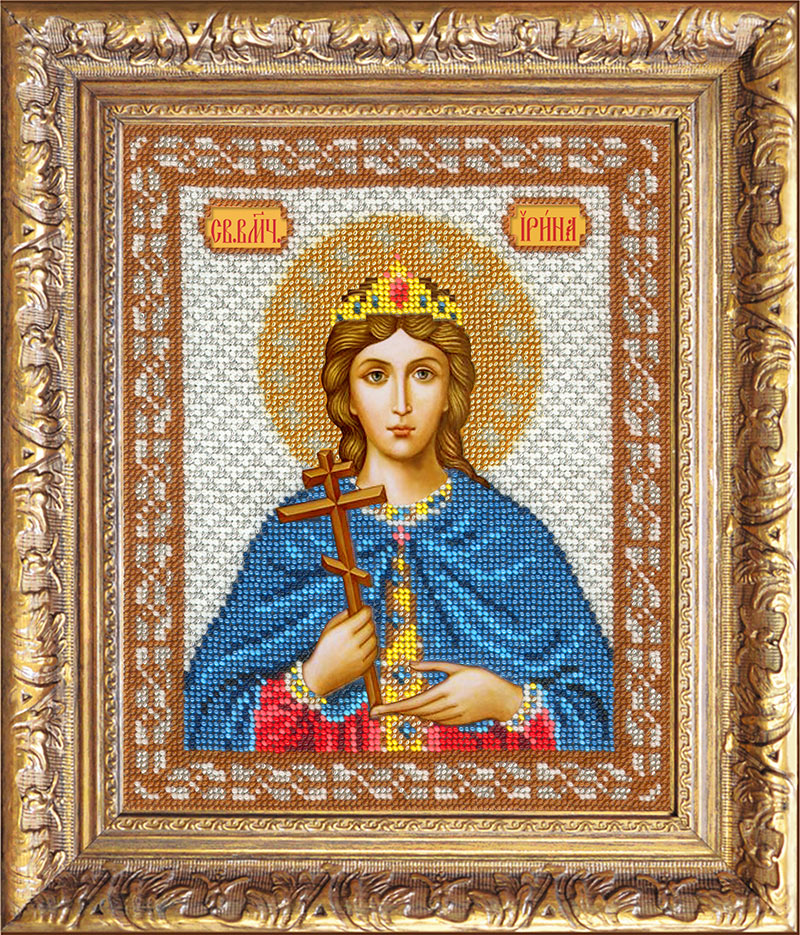 Вышивка бисером Икона Святая Ирина, арт. БИ-300-301