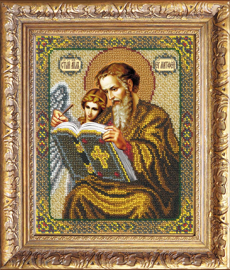 Вышивка бисером Икона Святой Матфей, арт. БИ-100-111