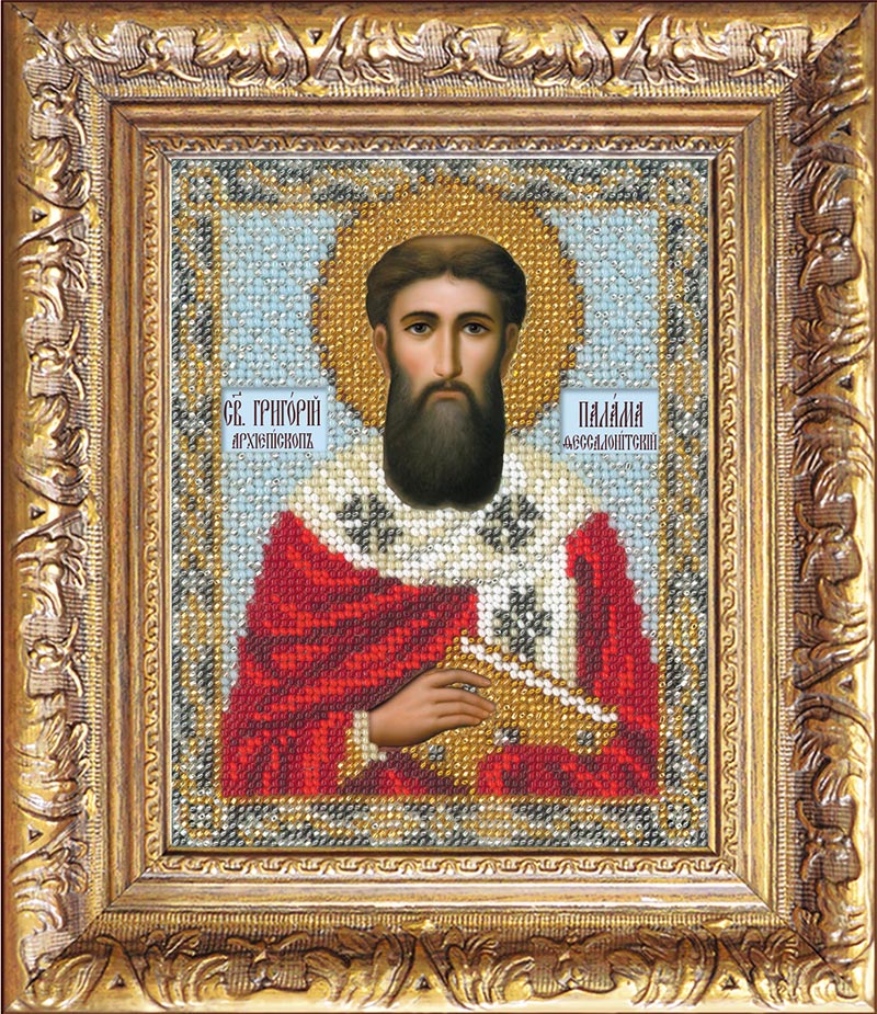 Вышивка бисером Икона Святой Григорий Палама, арт. БИ-200-235