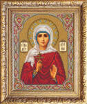 Вышивка бисером Икона Святая Кириена, арт. БИ-300-388