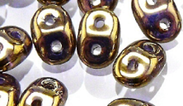 Бусины SUPERDUO MATUBO цвет 00030-90215, размер 2.5 х 5 мм, 10 гр