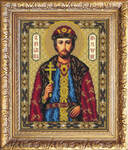 Вышивка бисером Икона Святой Игорь, арт. БИ-300-364