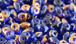 Бусины SUPERDUO MATUBO цвет 30060-14215, размер 2.5 х 5 мм, 10 гр