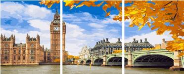 Картина по номерам Осень в Лондоне (модульная), арт. PX5230