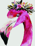 Алмазная мозаика Портрет фламинго, арт. GF3561