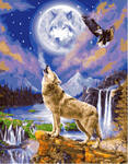 Картина по номерам Волк и орел, арт. PK41015