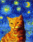 Картина по номерам Вечерний кот, арт. PK41004