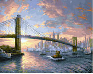 Картина по номерам Рассвет над Нью-Йорком (Кинкейд), арт. GX25269