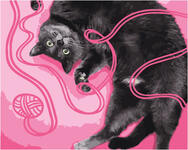 Картина по номерам Игривый кот, арт. GX34664