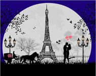 Картина по номерам Парижские фонари, арт. GX34726