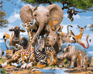 Картина по номерам Разнообразие животного мира, арт. GX34487
