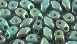 Бусины SUPERDUO MATUBO цвет 63130-15495А, размер 2.5 х 5 мм, 10 гр