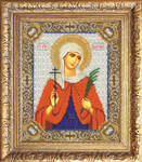 Вышивка бисером Икона Святая Валентина, арт. БИ-300-311