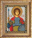 Вышивка бисером Икона Святой Георгий, арт. БИ-300-316