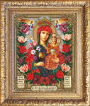 Вышивка бисером Икона Божией Матери Неувядаемый цвет, арт. БИ-300-350