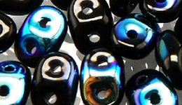 Бусины SUPERDUO MATUBO цвет 23980-28701, размер 2.5 х 5 мм, 10 гр