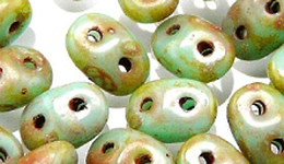 Бусины SUPERDUO MATUBO цвет 63130-86805, размер 2.5 х 5 мм, 10 гр