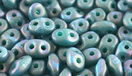 Бусины SUPERDUO MATUBO цвет 63130-85001 матовый, размер 2.5 х 5 мм, 10 гр