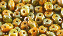 Бусины SUPERDUO MATUBO цвет 83120-15001, размер 2.5 х 5 мм, 10 гр