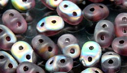 Бусины SUPERDUO MATUBO цвет 20060-28171 матовый, размер 2.5 х 5 мм, 10 гр