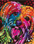 Картина по номерам Красочная собачка, арт. GX34436