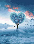 Картина по номерам Ледяное дерево-сердце, арт. PK41011