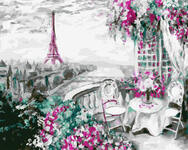 Картина по номерам Парижский балкончик, арт. GX32751