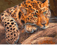 Картина по номерам Задумчивый леопард, арт. GX29463