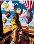 Картина по номерам Следуй за мной. Воздушные шары, арт. GX24420