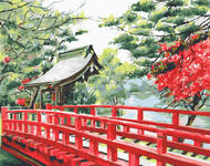 Картина по номерам Японский мостик, арт. GX31716
