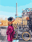 Картина по номерам Парижский велосипед, арт. PK30072