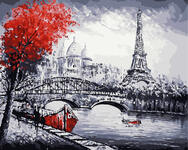 Картина по номерам Осень в Париже, арт. GX30286