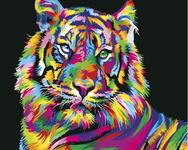 Картина по номерам Радужный тигр, арт. GX26176