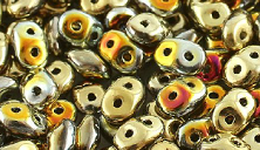 Бусины SUPERDUO MATUBO цвет 00030-98551, размер 2.5 х 5 мм, 10 гр