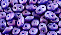 Бусины SUPERDUO MATUBO цвет 33050-85001 матовый, размер 2.5 х 5 мм, 10 гр
