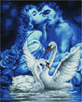Алмазная мозаика Любовный танец лебедей, арт. GF3114