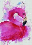 Алмазная мозаика Розовый фламинго, арт. APK30005