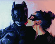 Алмазная мозаика Бэтмен и женщина-кошка, арт. APK24059