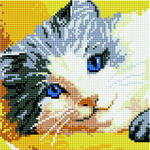 Алмазная мозаика Голубоглазая кошка, арт. BF829