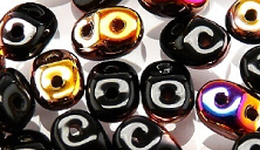 Бусины SUPERDUO MATUBO цвет 23980-29500, размер 2.5 х 5 мм, 10 гр