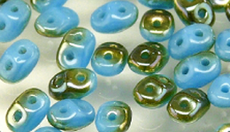 Бусины SUPERDUO MATUBO цвет 63030-22501, размер 2.5 х 5 мм, 10 гр