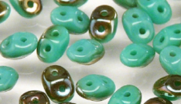Бусины SUPERDUO MATUBO цвет 63130-22501, размер 2.5 х 5 мм, 10 гр
