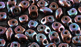 Бусины SUPERDUO MATUBO цвет 23980-15001, размер 2.5 х 5 мм, 10 гр