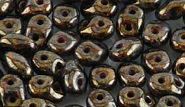 Бусины SUPERDUO MATUBO цвет 23980-15695, размер 2.5 х 5 мм, 10 гр